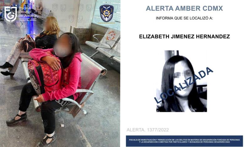 Trasladan a la CDMX a Elizabeth, adolescente localizada en Hidalgo y desaparecida en Álvaro Obregón
