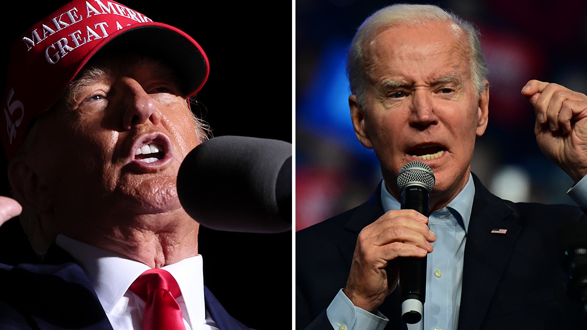 Trump dice que Estados Unidos está “en declive”; Biden lanza una advertencia