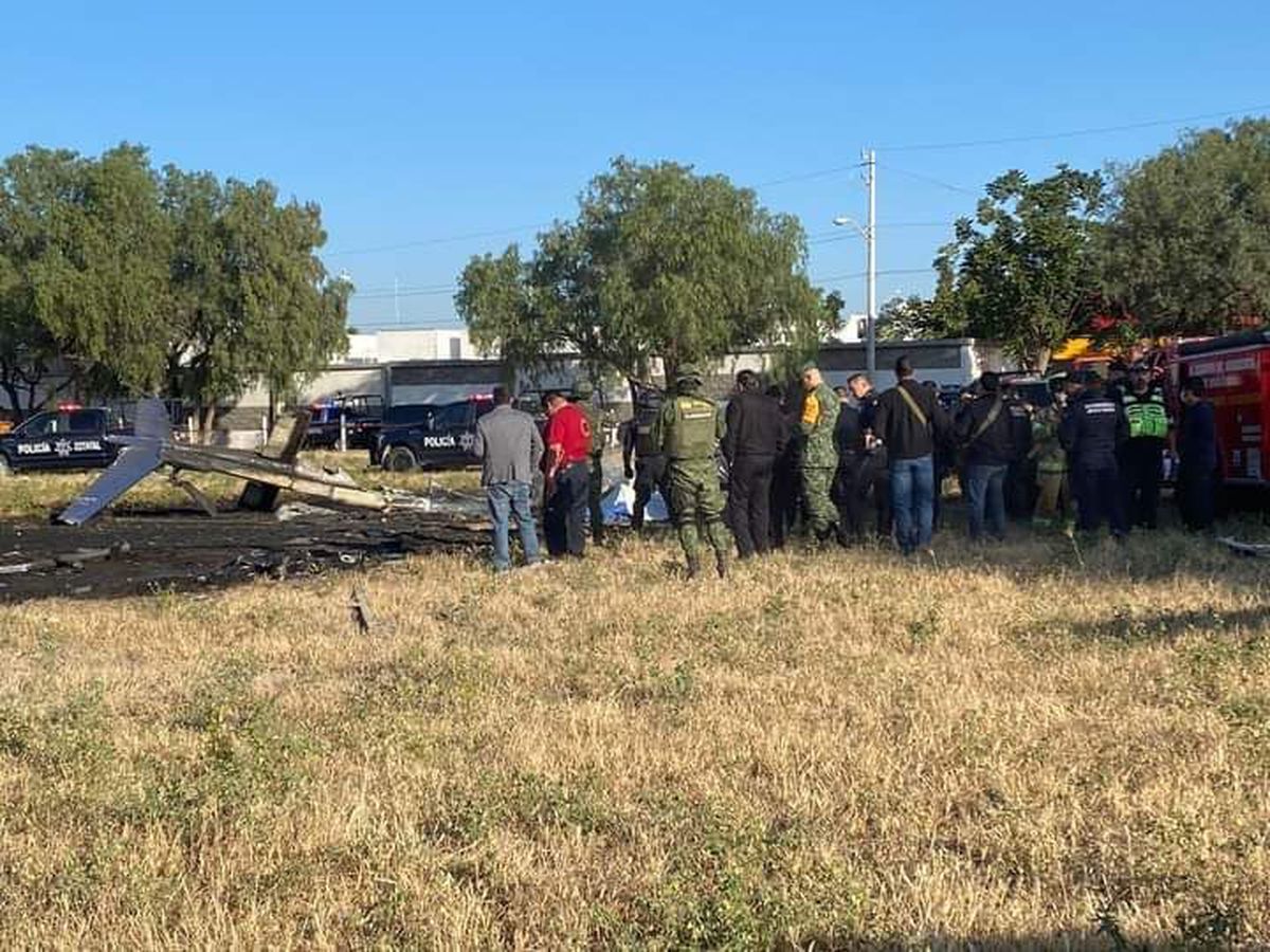Un helicóptero de la Secretaría de Seguridad de Aguascalientes se desploma a 11 kilómetros de la capital del Estado