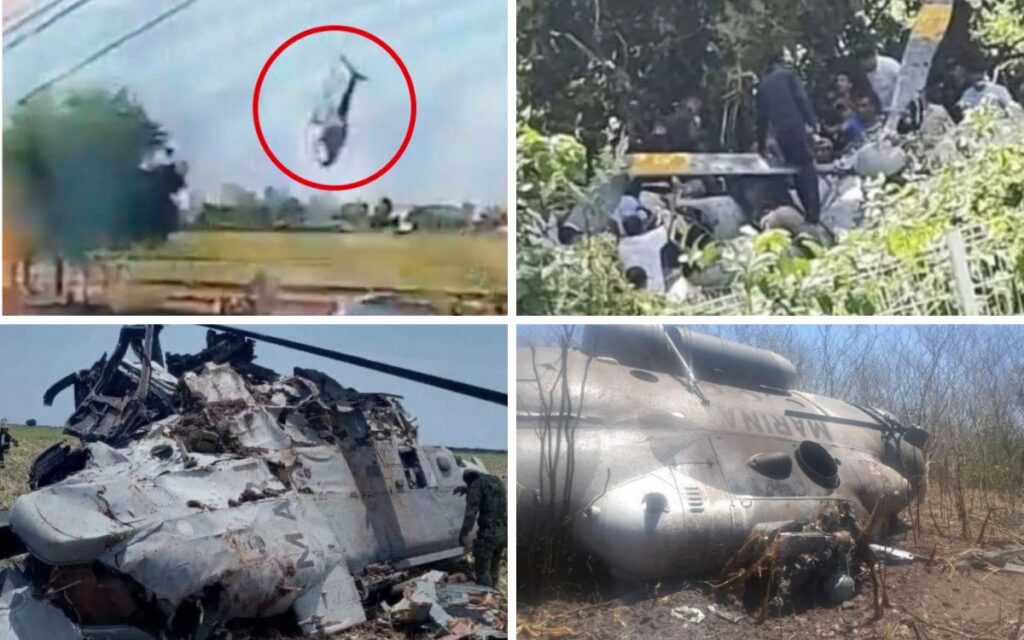 Van cuatro desplomes de helicópteros oficiales en México durante 2022