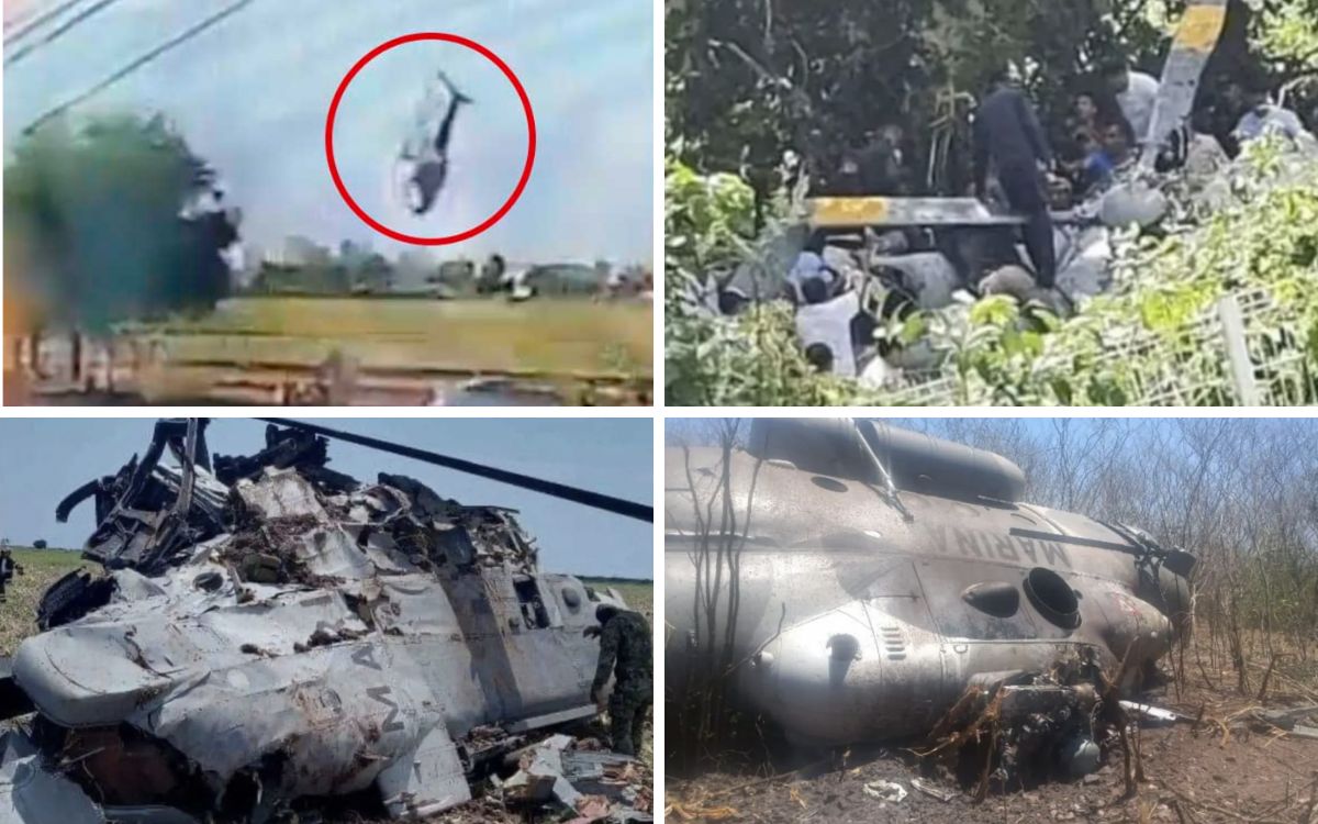 Van cuatro desplomes de helicópteros oficiales en México durante 2022