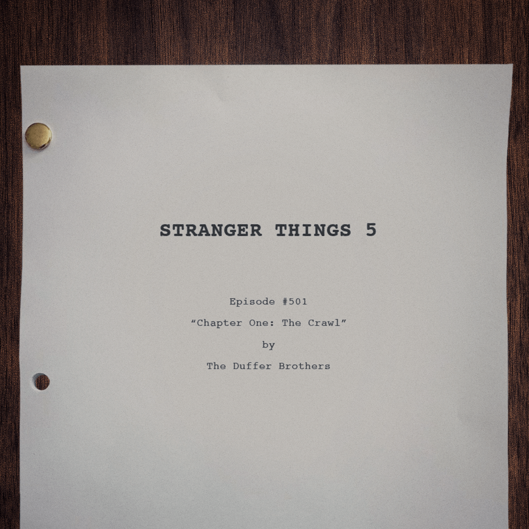 guión del episodio 1 de la temporada 5 de Stranger Things guión del episodio 1 de la temporada 5 de Stranger Things