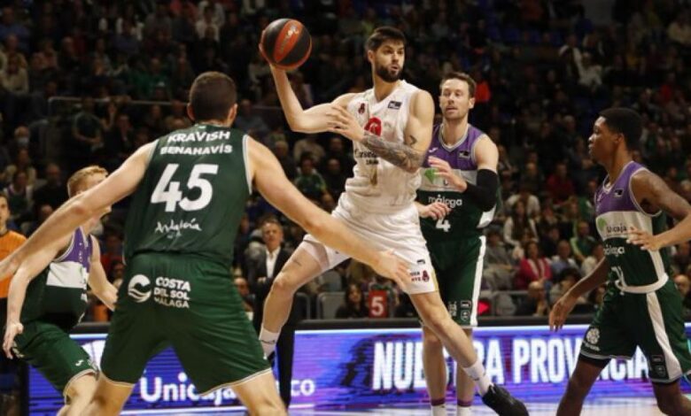 104-78: El Unicaja anula al Casademont Zaragoza y sigue imparable