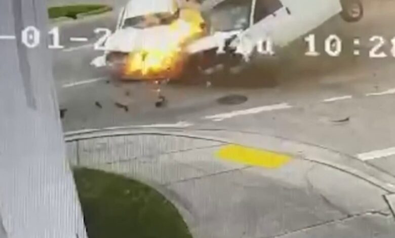 brutal accidente tras persecución policial en La Pequeña Habana deja 3 hospitalizados