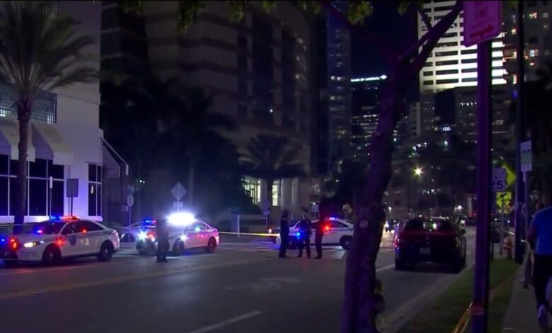 Hombre es herido de bala en plena calle de Brickell