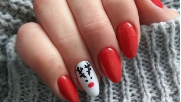uñas Navidad