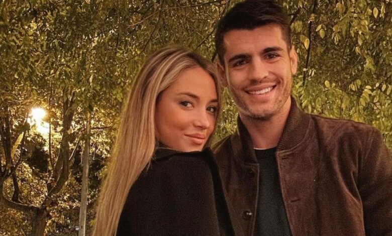 Alice Campello y sus hijos, preparados en Qatar para animar a Morata y a la Selección