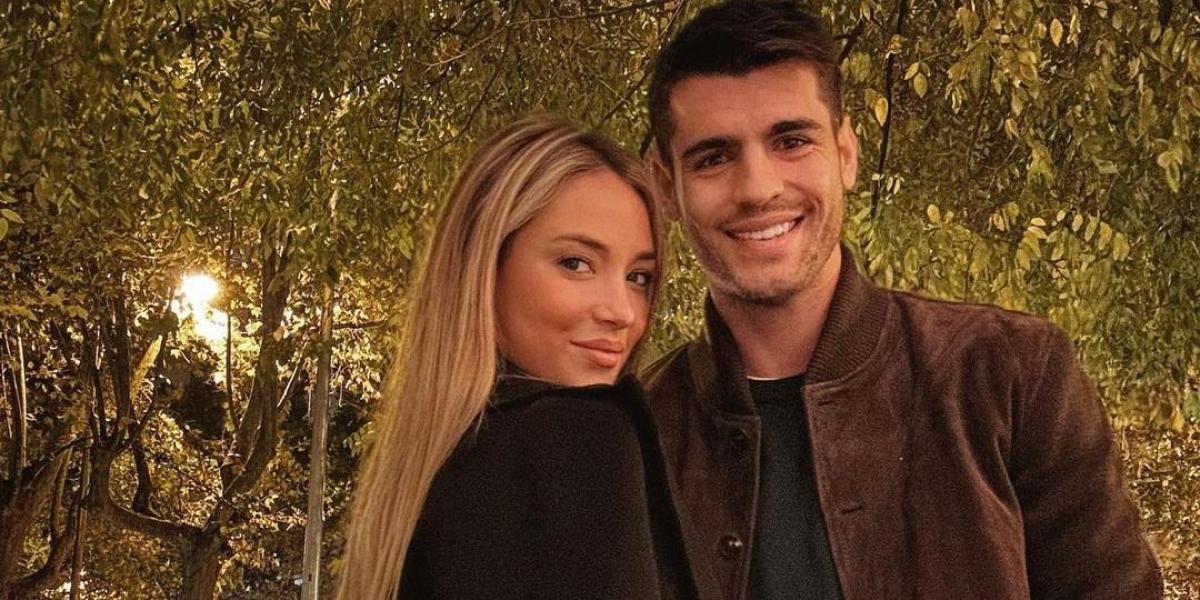 Alice Campello y sus hijos, preparados en Qatar para animar a Morata y a la Selección