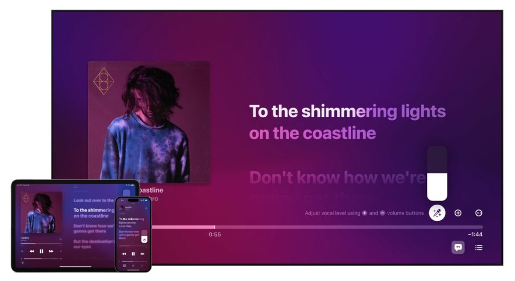 Apple Music está obteniendo una nueva función similar a un karaoke, Apple Sing