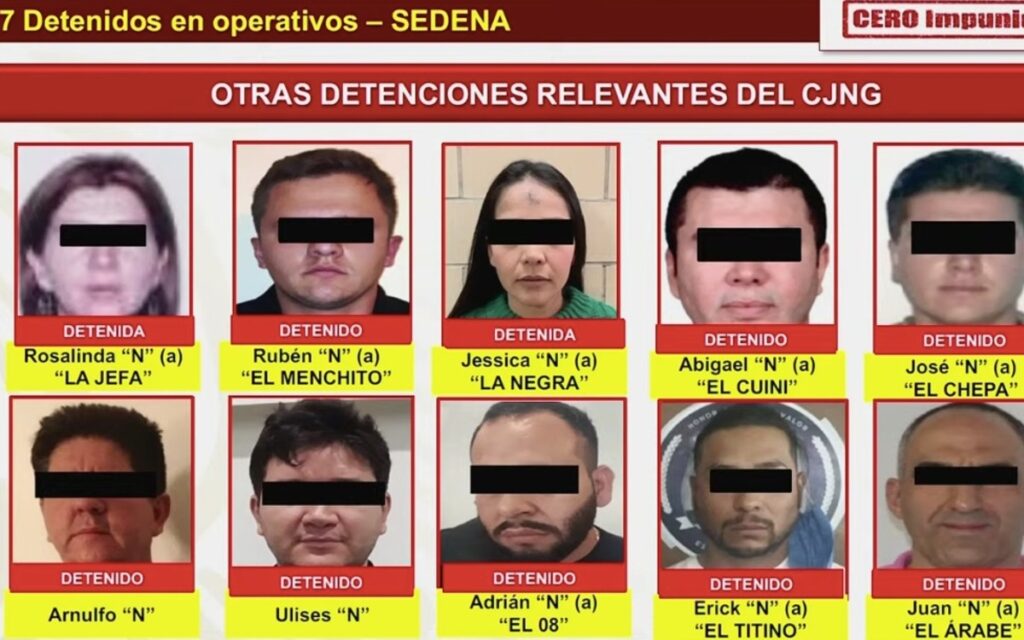 Caen 17 miembros del CJNG, incluidos El Menchito y El Borrego