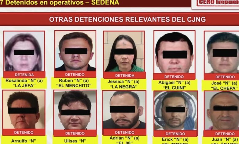 Caen 17 miembros del CJNG, incluidos El Menchito y El Borrego