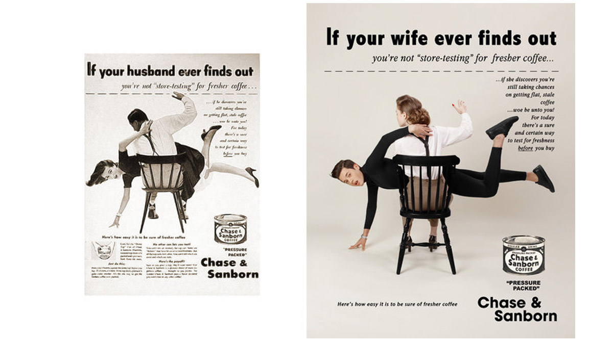 Cambiando los roles en los anuncios machistas de los 60