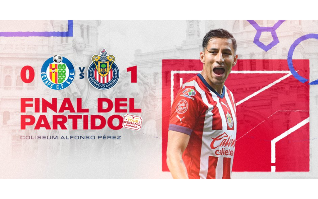 Chivas se impone al Getafe en partido amistoso | Video