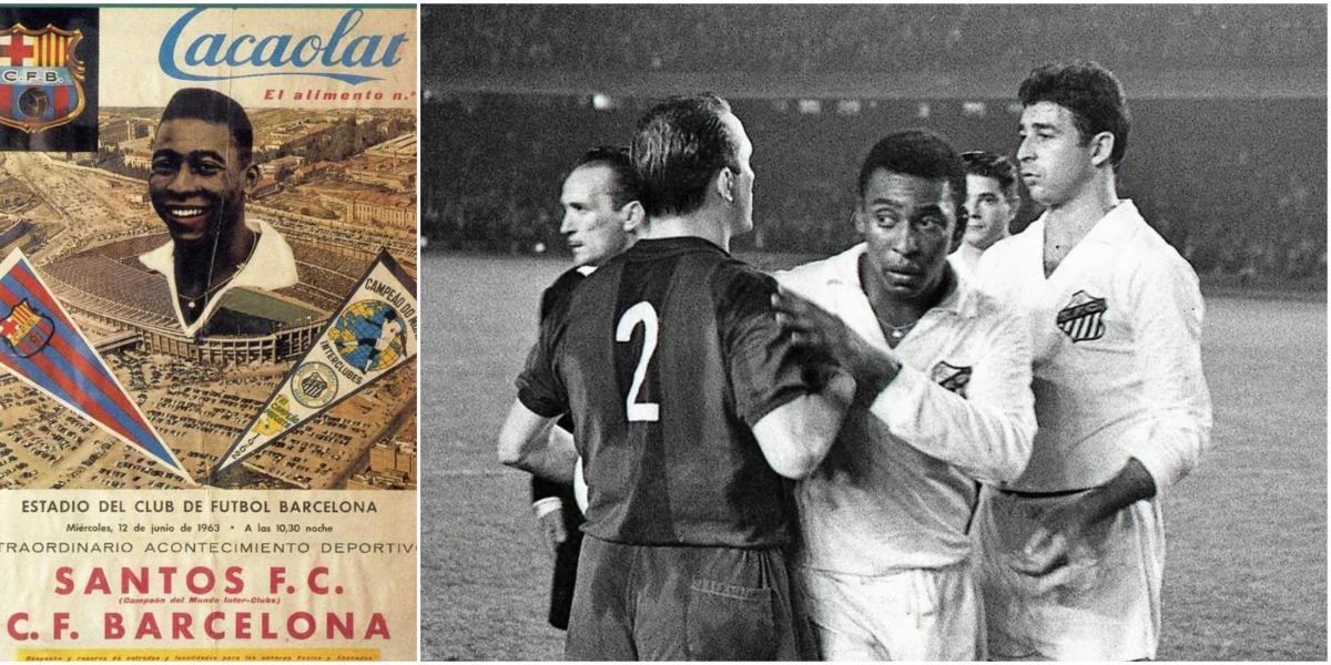 El Camp Nou también disfrutó de la magia de Pelé