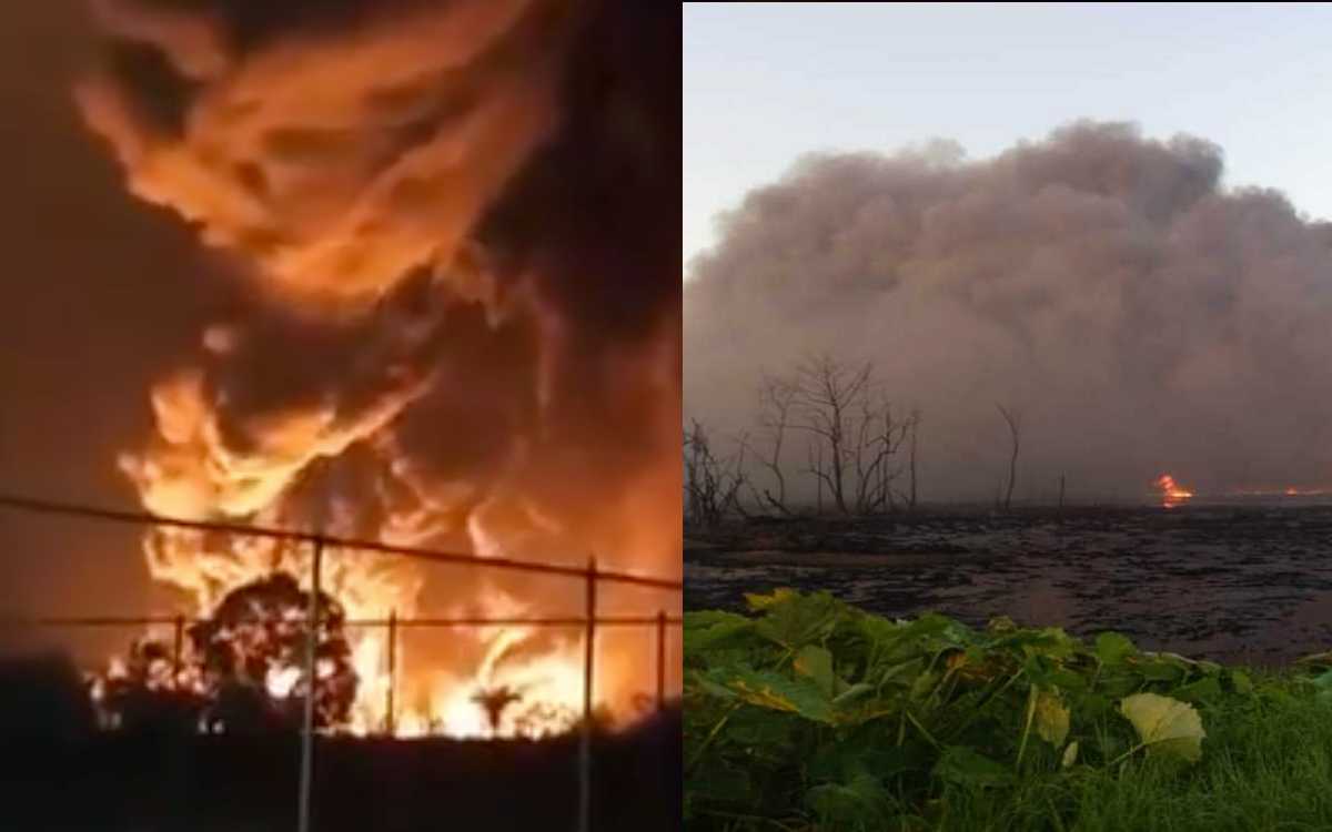 Explosión en ducto de Pemex generó temor en Tabasco