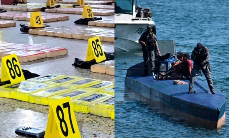 Guatemala decomisa tonelada y media de cocaína en un submarino en el Pacífico