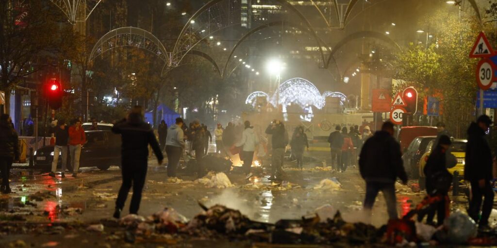 Incidentes en Bruselas tras la derrota de Marruecos