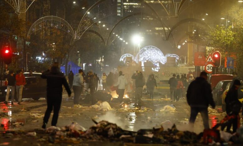Incidentes en Bruselas tras la derrota de Marruecos