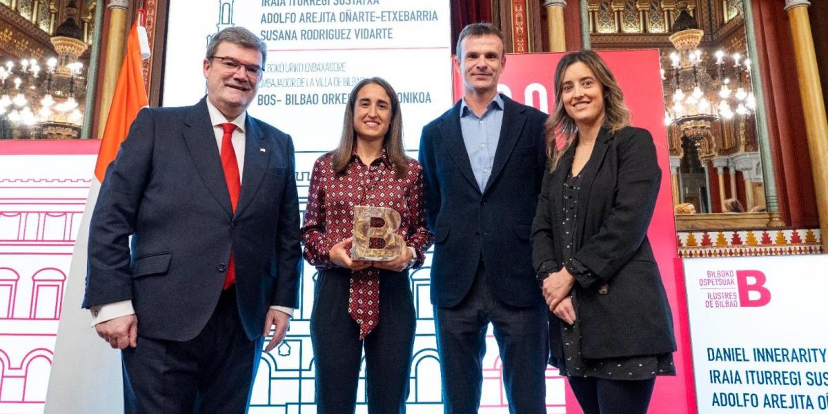 Iraia Iturregi, nombrada Ilustre de Bilbao