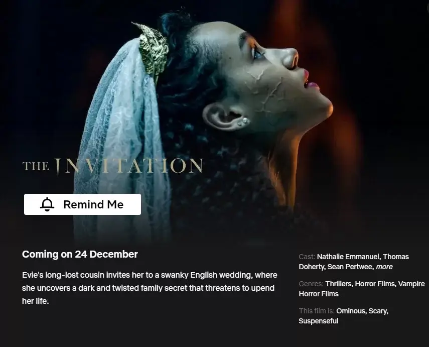 la invitación fecha de lanzamiento de netflix confirmada la invitación fecha de lanzamiento de netflix confirmada