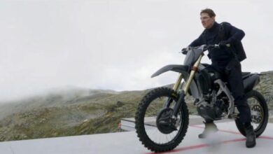 La última locura de Tom Cruise: se tira en moto por un precipicio en su nueva película