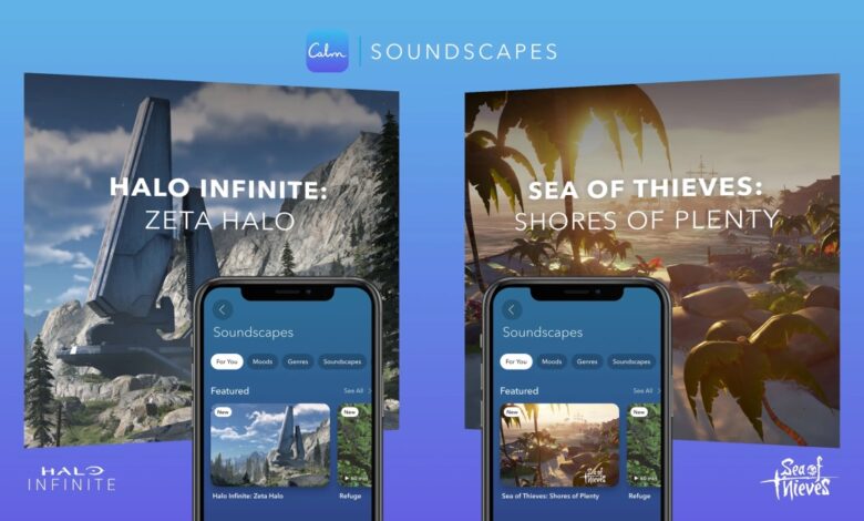 Las pistas ambientales de Halo y Sea of ​​Thieves llegan a la aplicación de meditación Calm