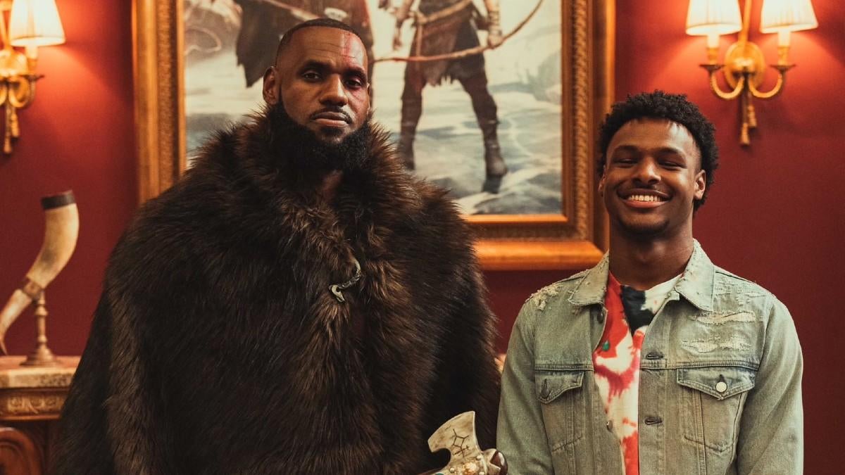 LeBron James celebra el éxito de God of War Ragnarok