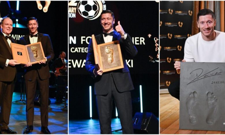 Lewandowski, ganador del Golden Foot 2022
