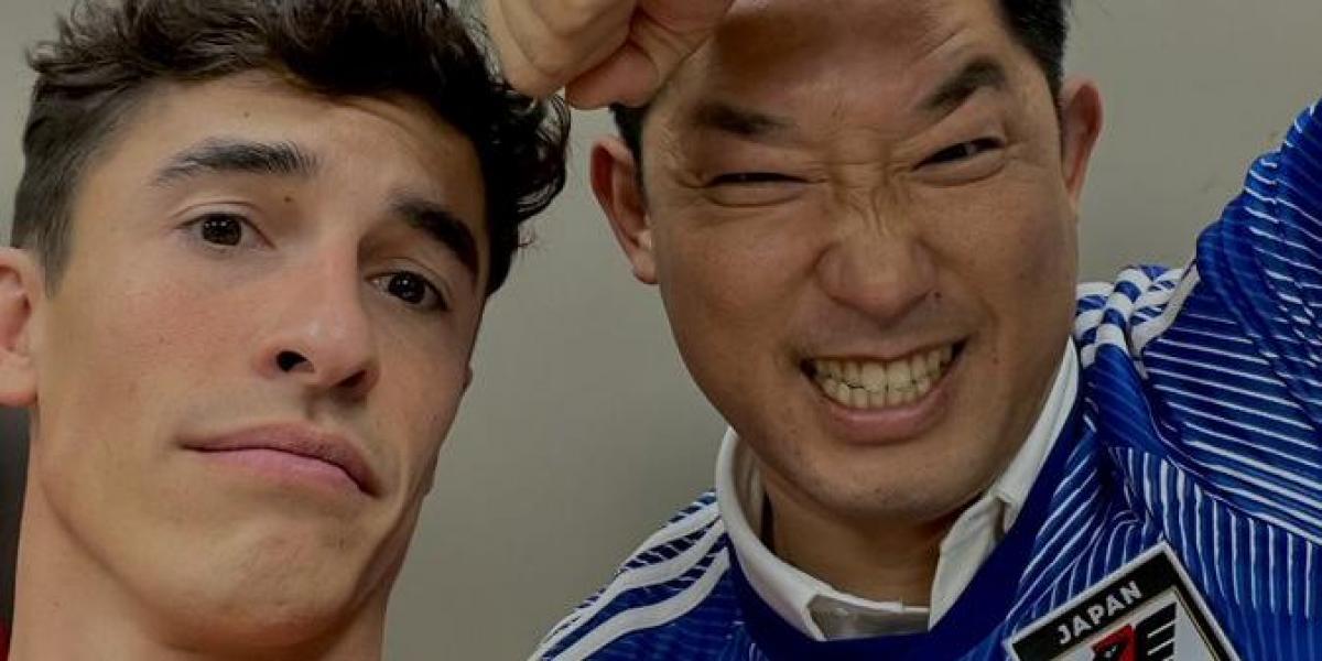Marc Márquez calienta motores antes del España-Japón
