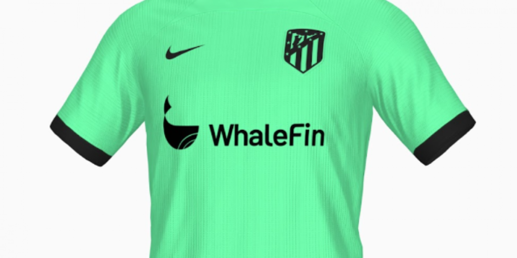 Realizan una aproximación de la nueva equipación verde del Atlético