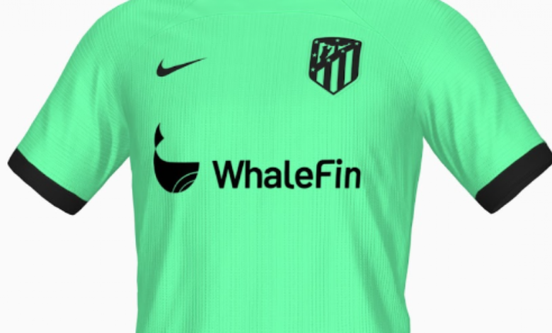 Realizan una aproximación de la nueva equipación verde del Atlético