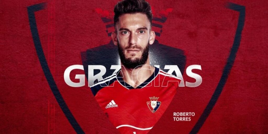Roberto Torres deja Osasuna tras 18 años en el club