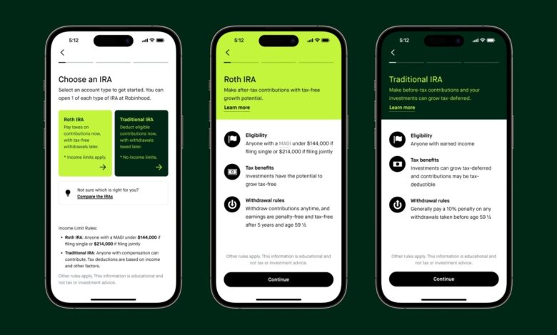 Robinhood apuesta por la jubilación para frenar el desgaste de los usuarios