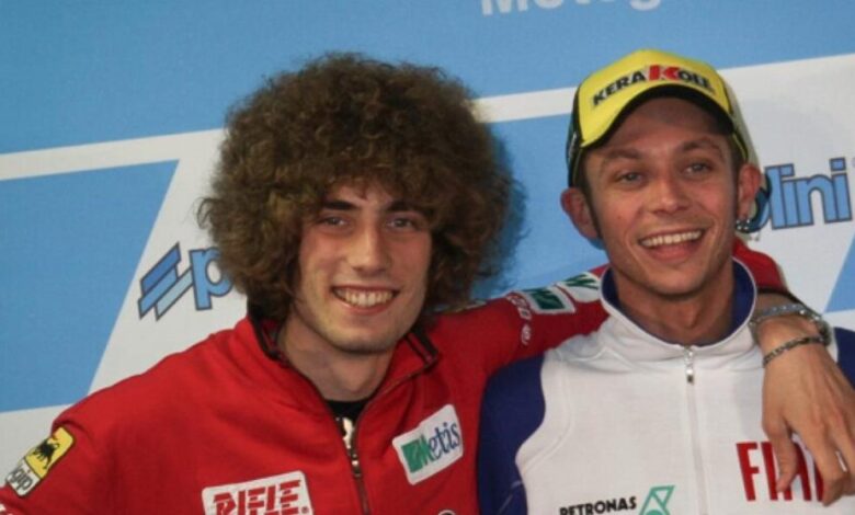 Rossi creó su academia de pilotos gracias a Simoncelli