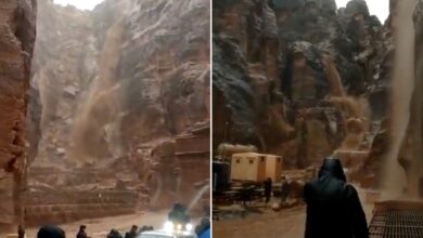 Se inunda sitio arqueológico de Petra, en Jordania; evacúan a turistas