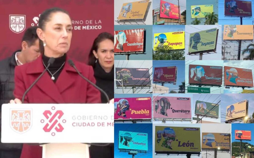 Sheinbaum se deslinda y dice que no está promoviendo espectaculares con su ‘sombra’