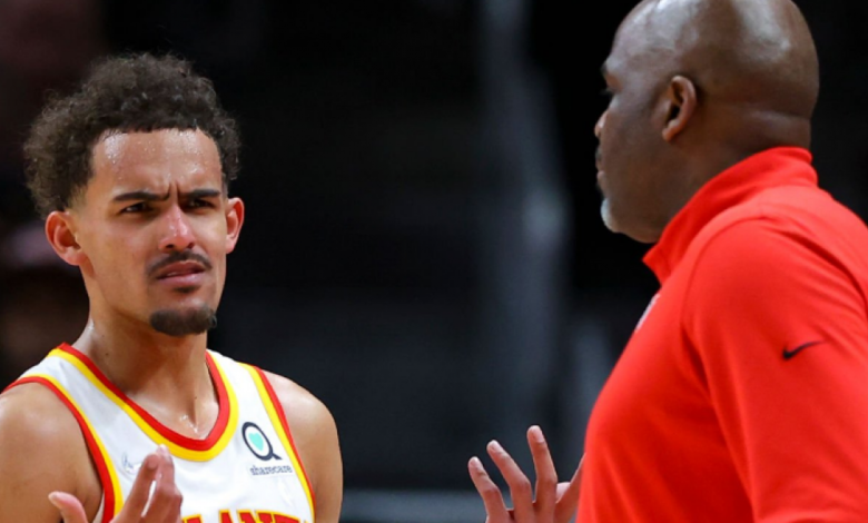 Tensión entre Trae Young y el entrenador de los Hawks