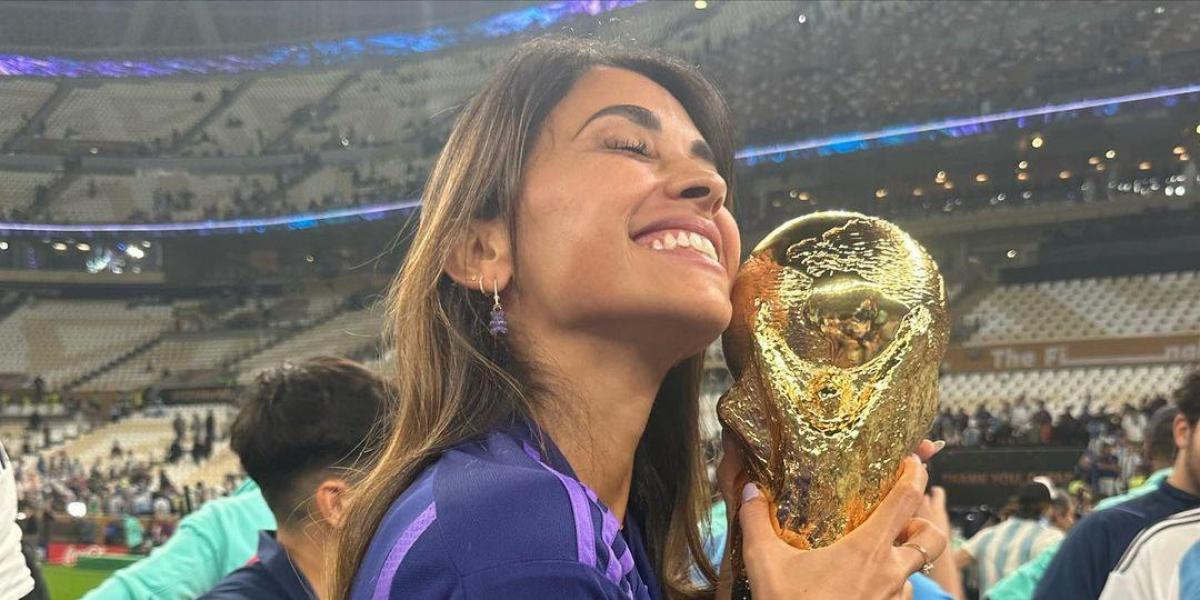 Todos los detalles del 'look' que Antonela Roccuzzo lució para la final del Mundial
