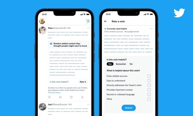 Twitter comienza a implementar su función Notas de la comunidad a nivel mundial
