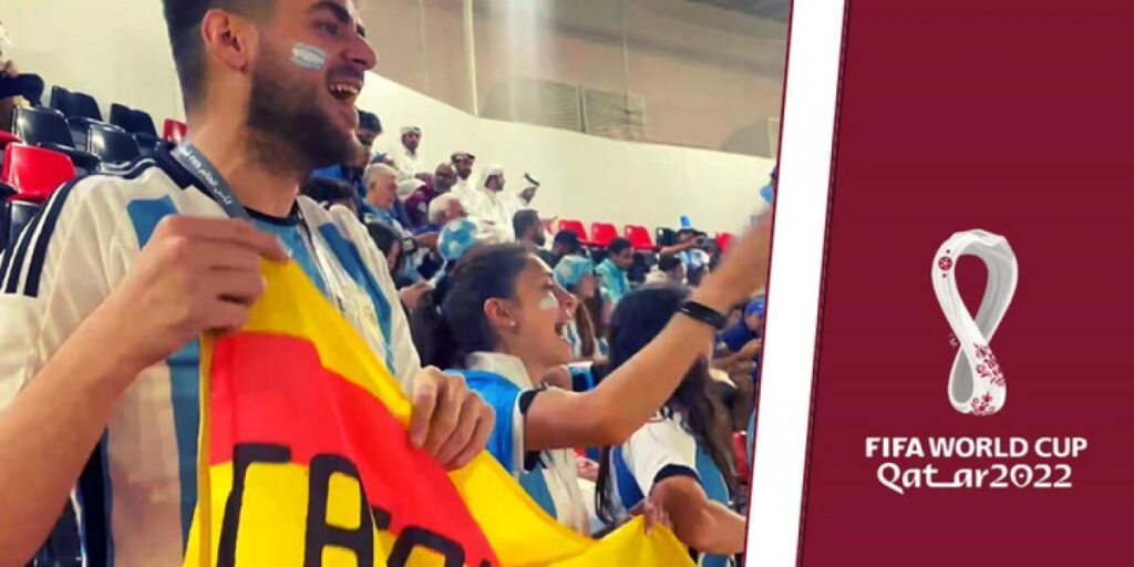 Un 'catargento' entre la marea albiceleste