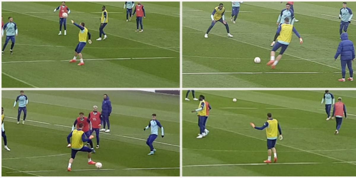 Vaya 'crack' Oblak, el esloveno sorprendió con su calidad en el rondo