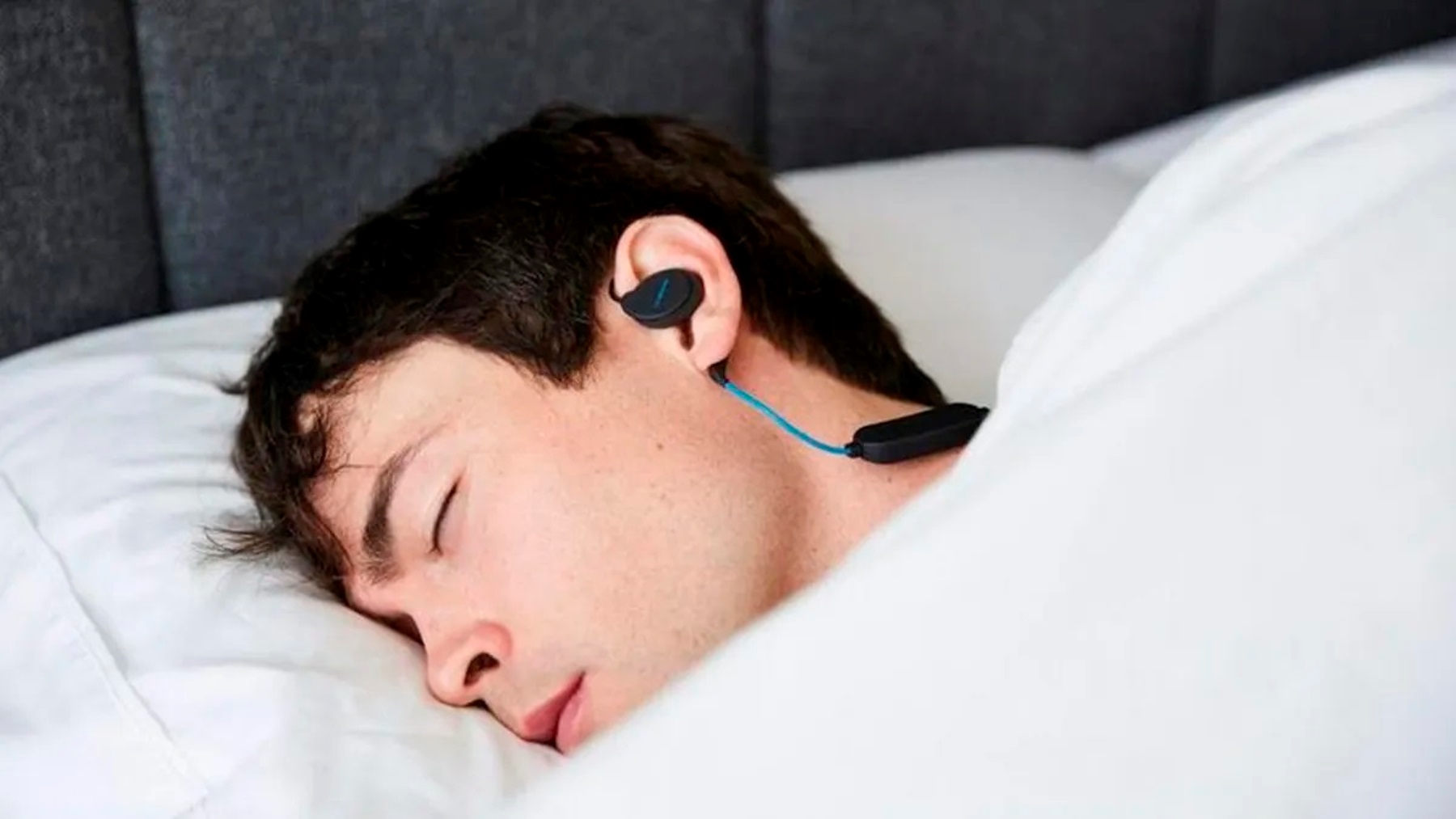 los auriculares para escuchar música mientras duermes