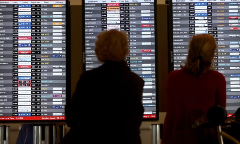 Vuelos retrasados en EEUU por falla en sistema de la FAA