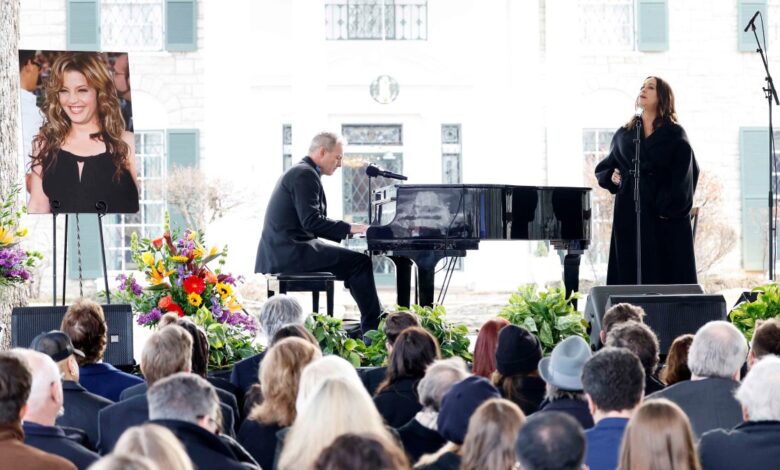 Despiden a Lisa Marie Presley con un funeral público en Graceland