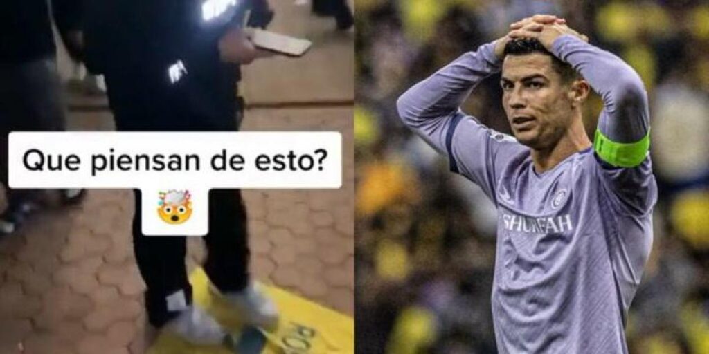 A Cristiano Ronaldo ya le pisotean la camiseta en Arabia Saudí