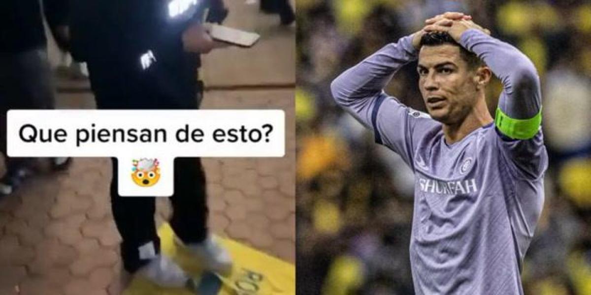 A Cristiano Ronaldo ya le pisotean la camiseta en Arabia Saudí