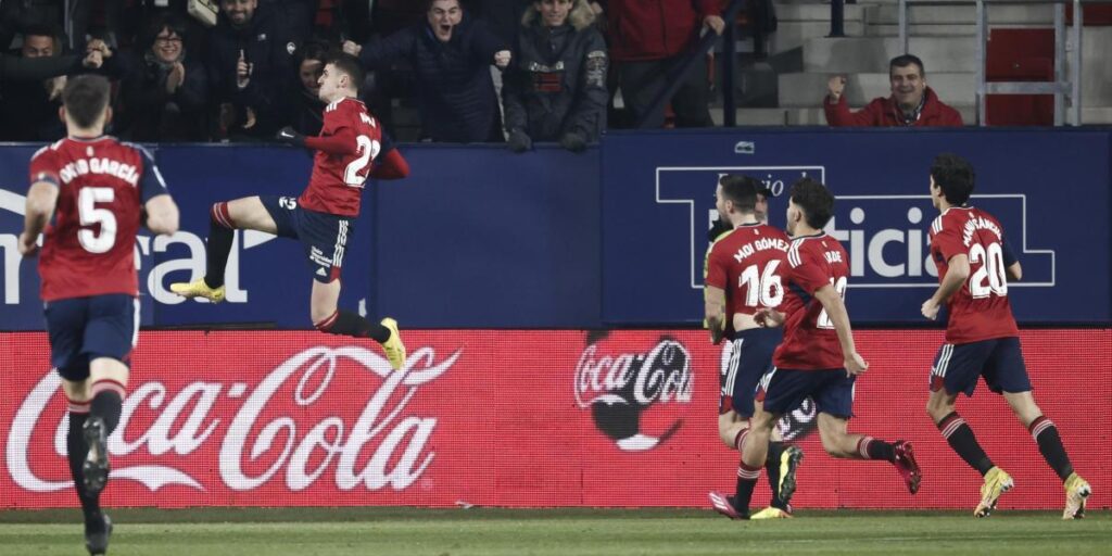 Aimar Oroz encuentra el camino del triunfo para Osasuna