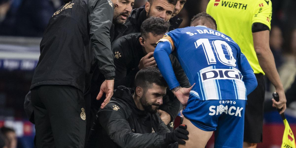 Alarma Darder: Se retira del campo lesionado