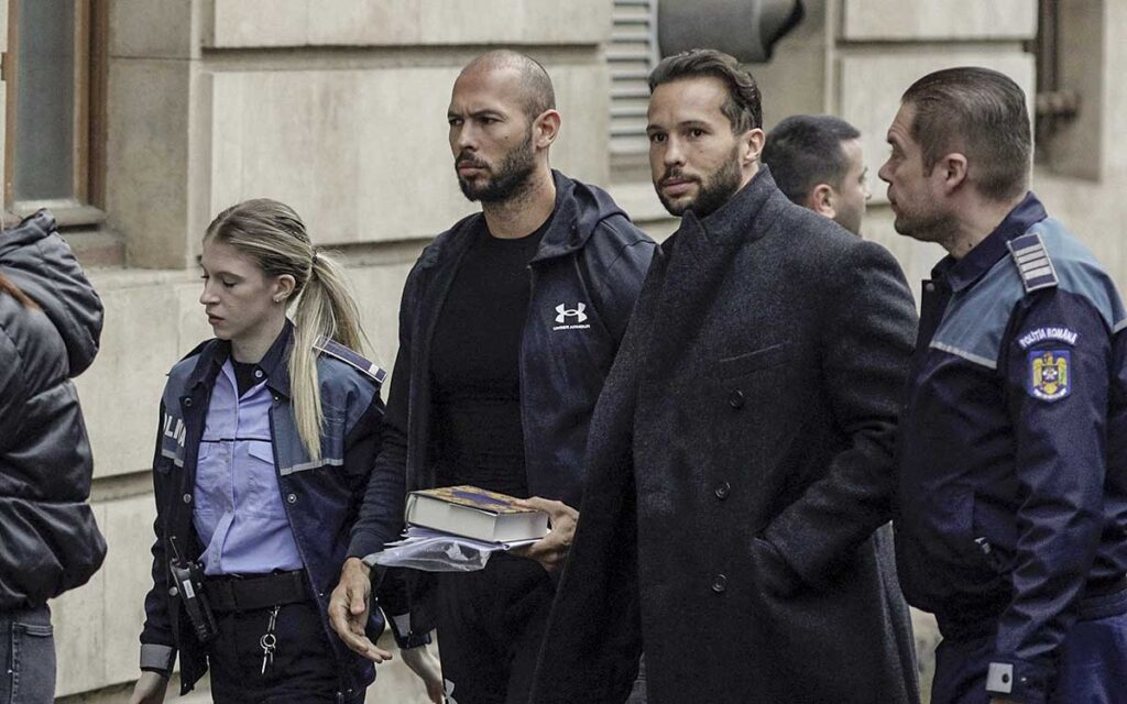 Andrew Tate comparece ante la justicia rumana
