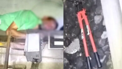 Captan a hombre robando cables en la Línea 2 del Metro CDMX